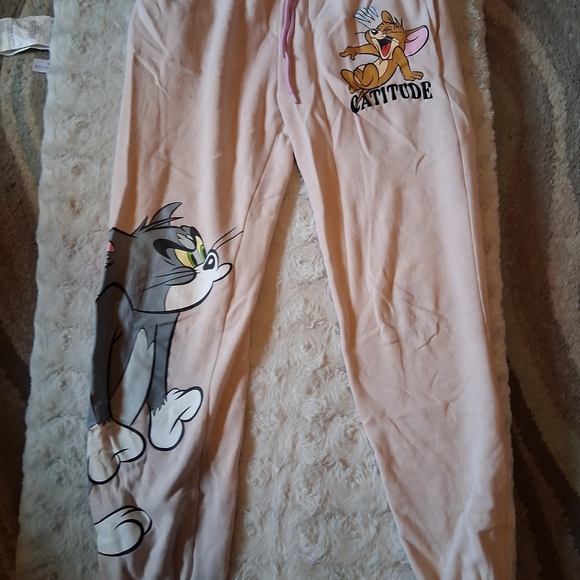 Tom and Jerry Kids Pajama Bottoms - Pink - Picture 1 of 2